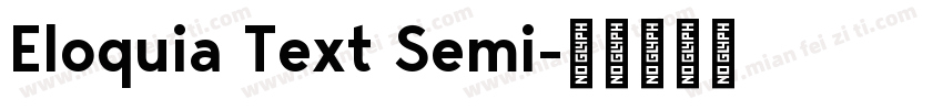Eloquia Text Semi字体转换